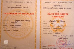 Dịch vụ làm bằng cao đẳng giá rẻ