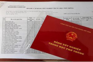 Nhận làm bằng cấp 3 phôi thật, tem thật của bộ giáo dục và đào tạo