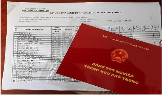 bằng cấp 3 giá bao nhiêu